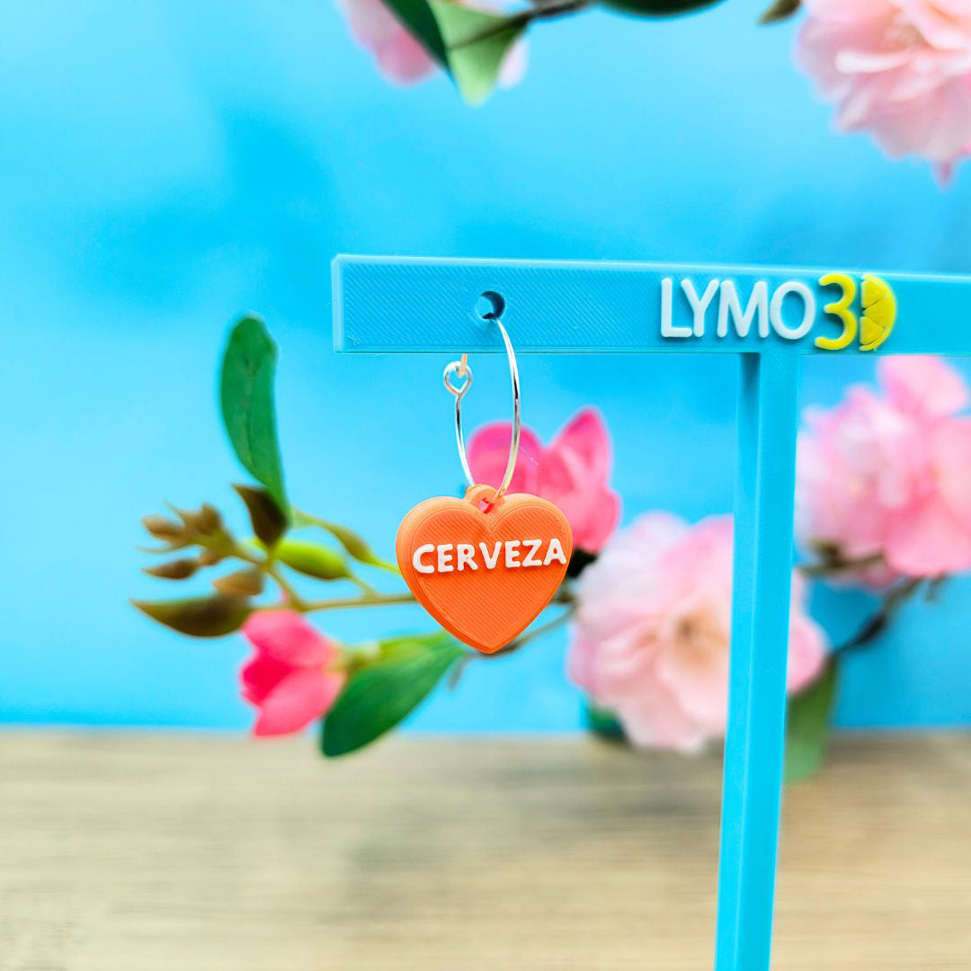Pendiente Cerveza Corazón