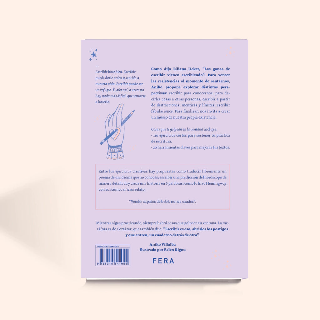 Libro "Cosas que te golpean en la ventana"
