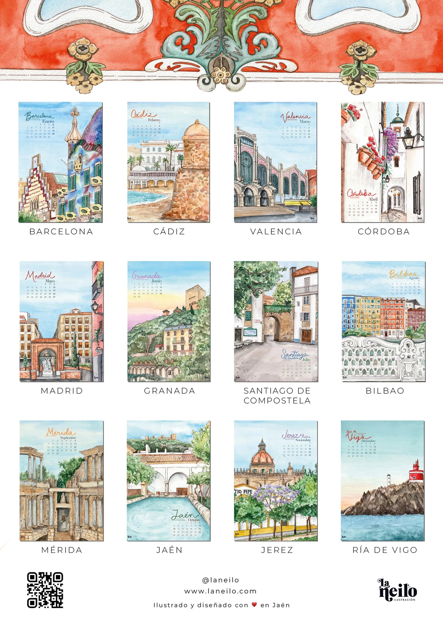 Calendario 2026 Almanaque España