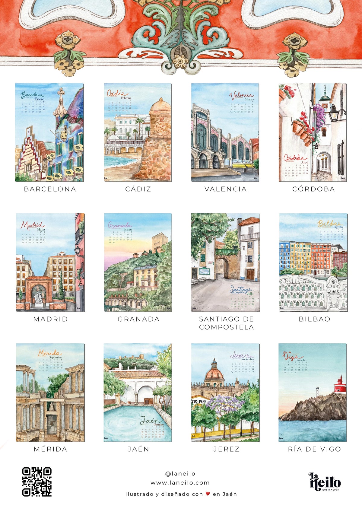 Calendario 2026 Almanaque España
