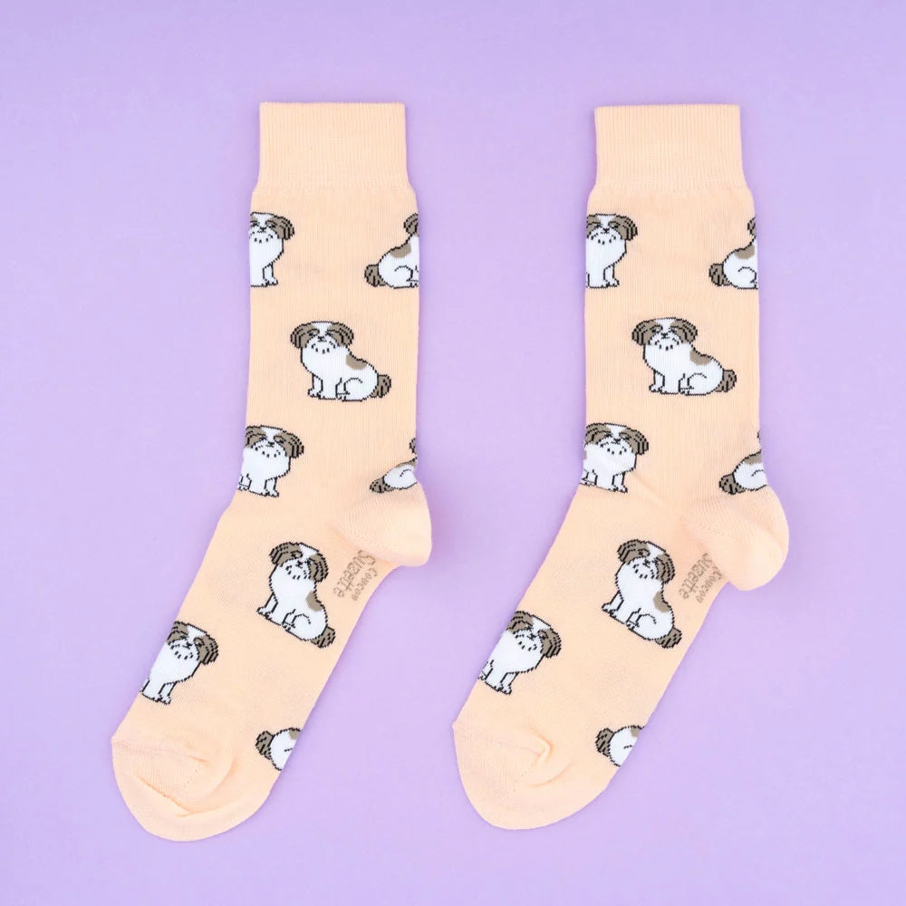 Calcetines coral Shintzu perro