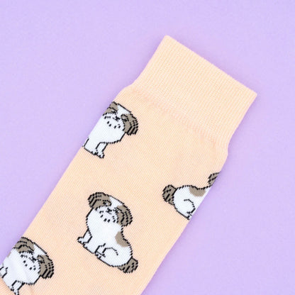 Calcetines coral Shintzu perro