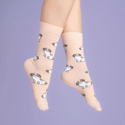 Calcetines coral Shintzu perro