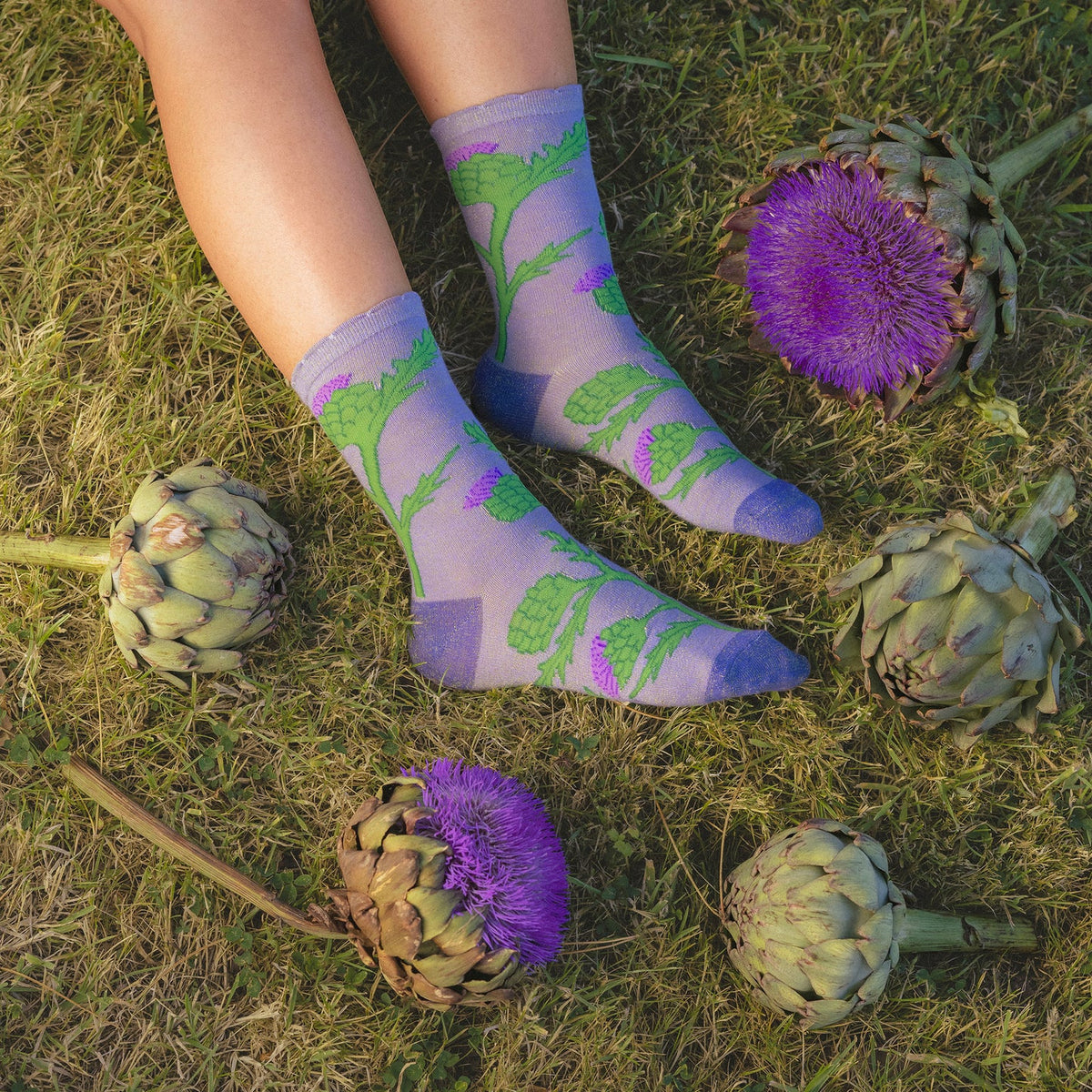 Calcetines de alcachofas de la huerta