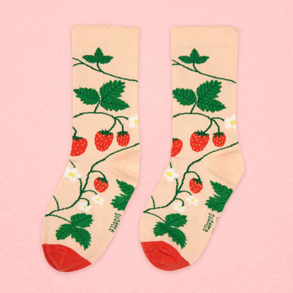 Calcetines de fresas de la huerta