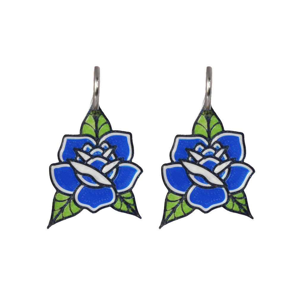 Pendientes Rosa tattoo 3D