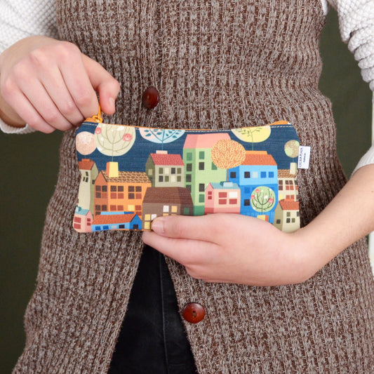 Estuche de casas de colores