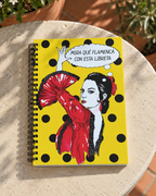 Libreta Lola Flores - Mira qué flamenca con esta libreta.