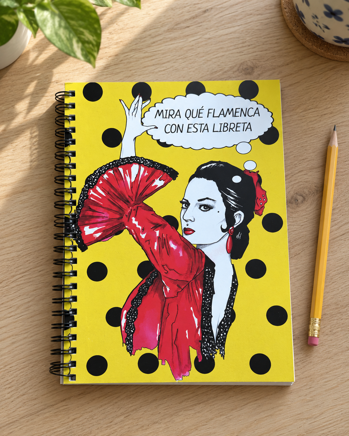 Libreta Lola Flores - Mira qué flamenca con esta libreta.