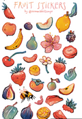 Pegatinas Frutas