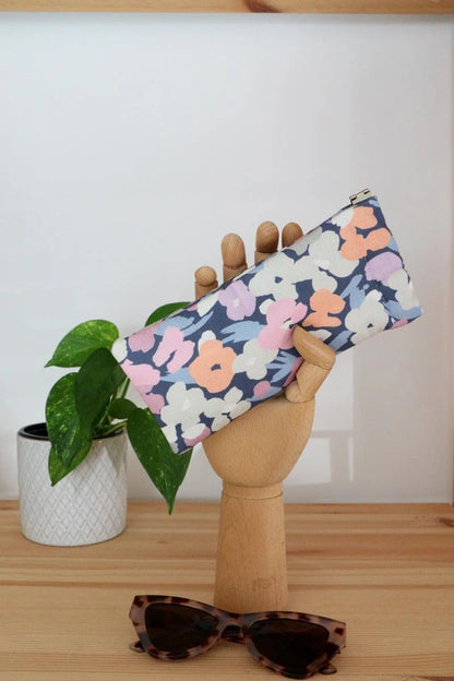 Funda de gafas acolchada estampado de flores