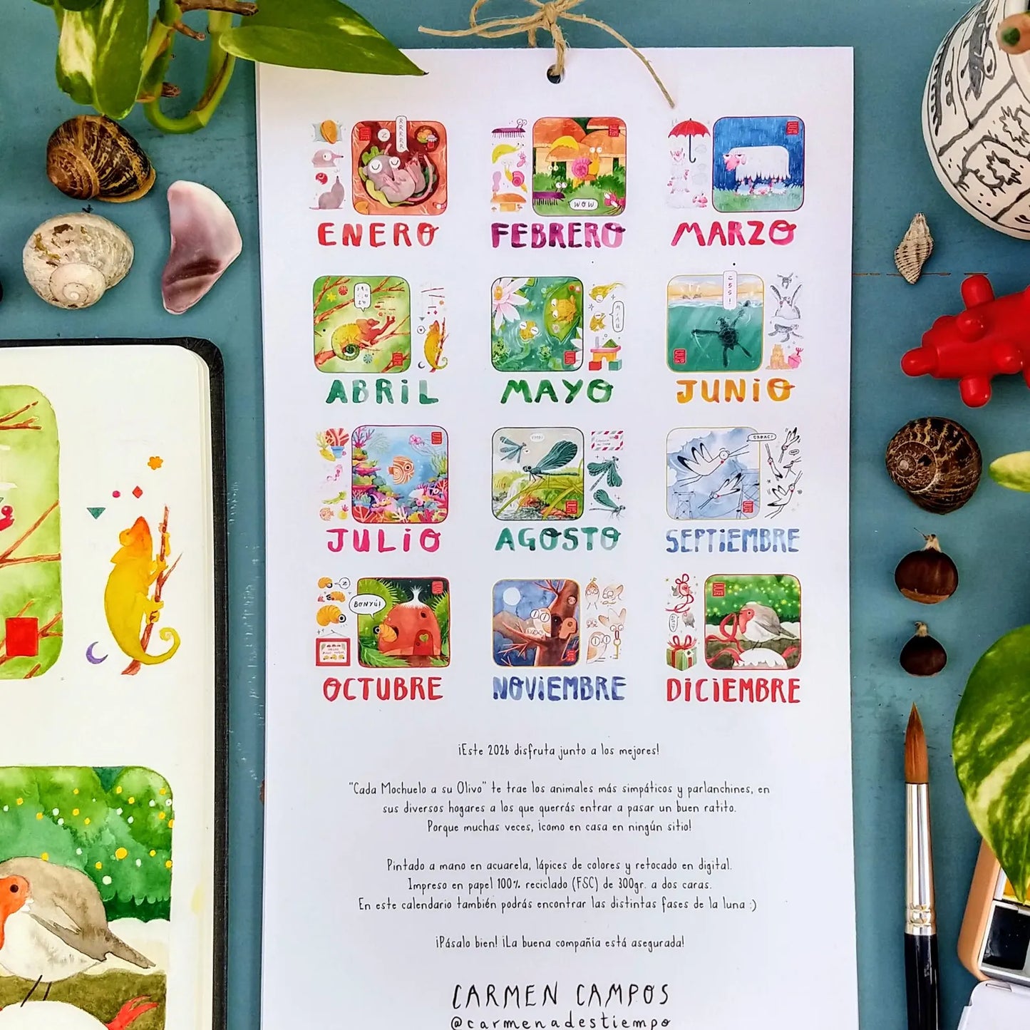 Calendario 2026 - Cada mochuelo a su olivo