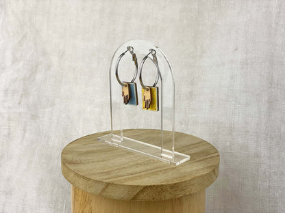 Pendientes aro Cartas del Tarot y mano