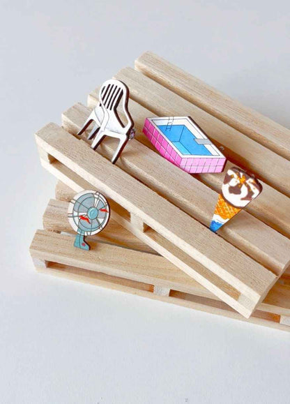 Set de broches verano a tope