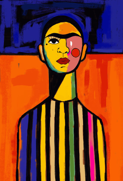 Lámina versión Frida cuello alargado