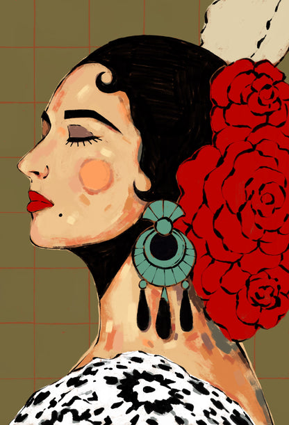 Lámina Lola Flores by Alejandra Picart