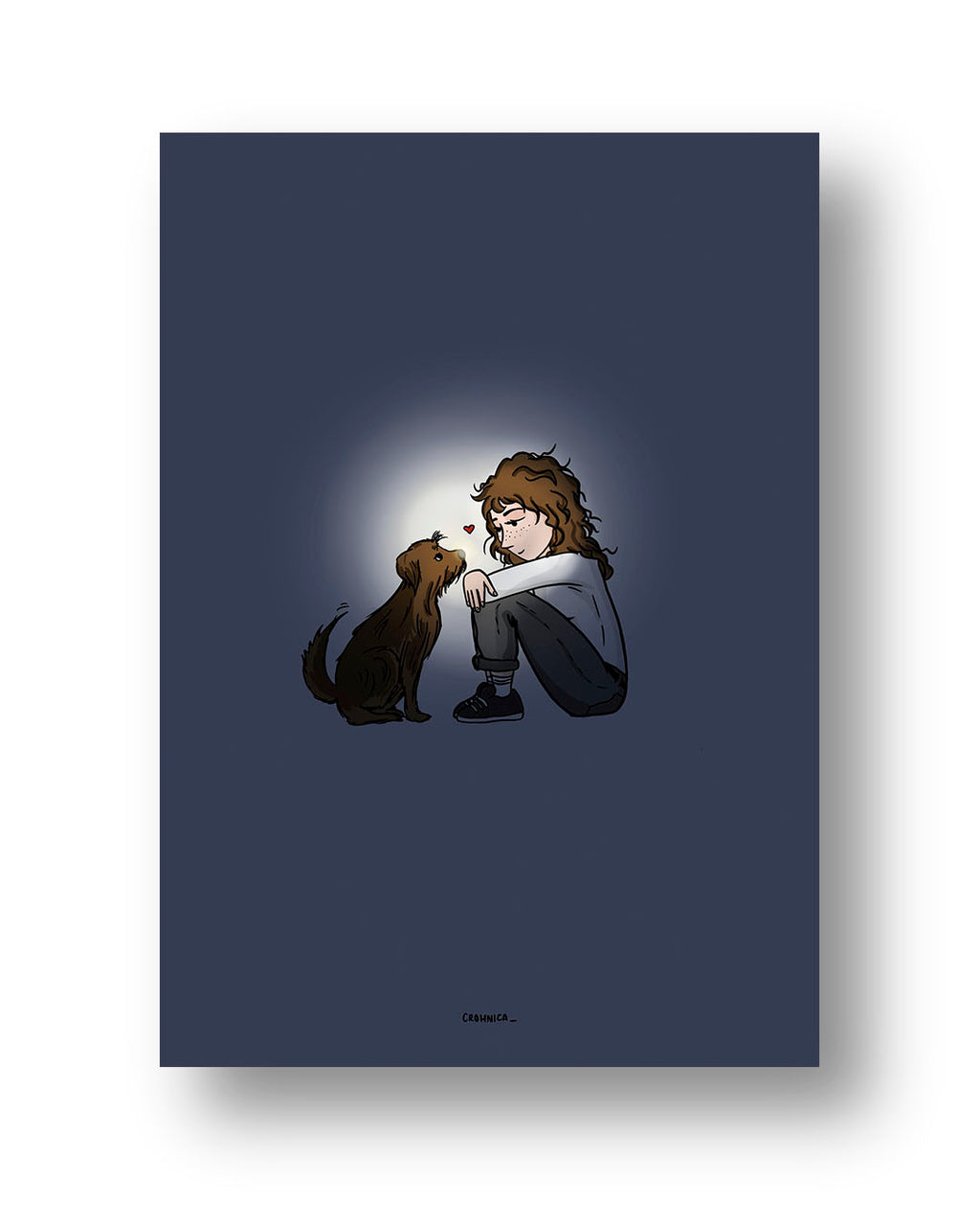 Lámina Amor de perro son tu luz