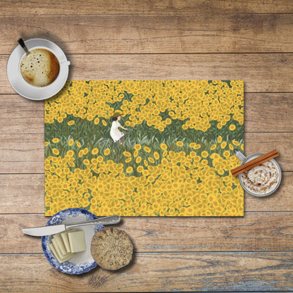 Mantelito de girasoles