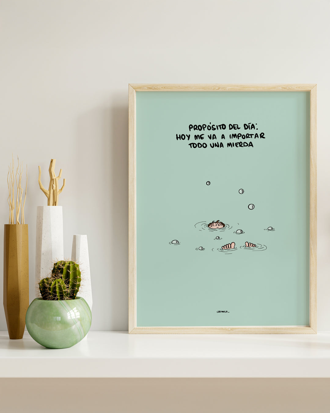 Lámina Propósito del día: hoy me va a importar todo una mierda