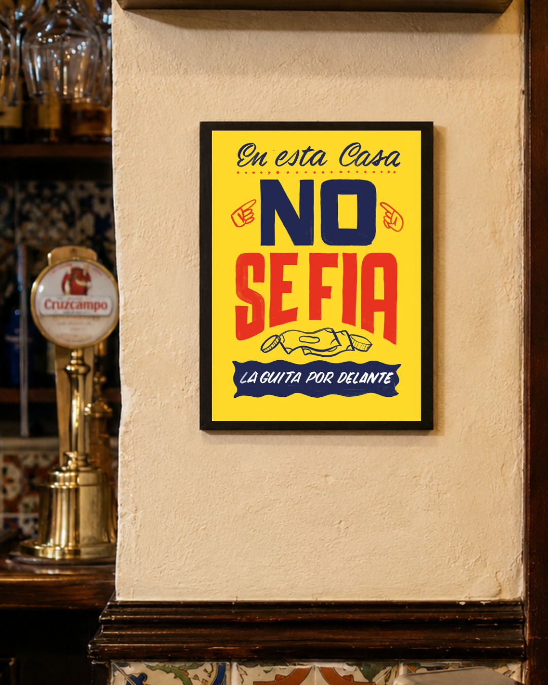 Lámina En esta casa no se fía
