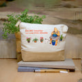 Grandma jute toiletry bag - Inside me I was born as a grandmother