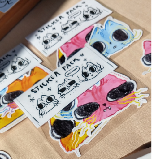 Pack de pegatinas Gatitos (x3)