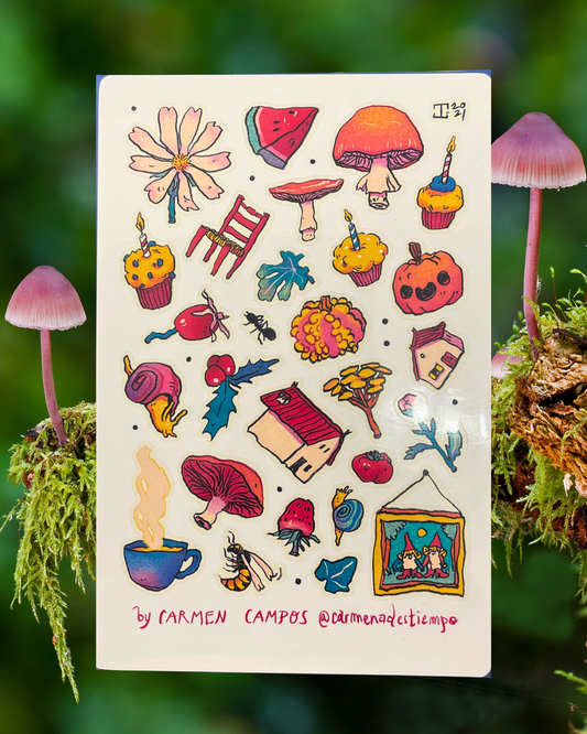 Mushrooms Autumn Seasons Stickers