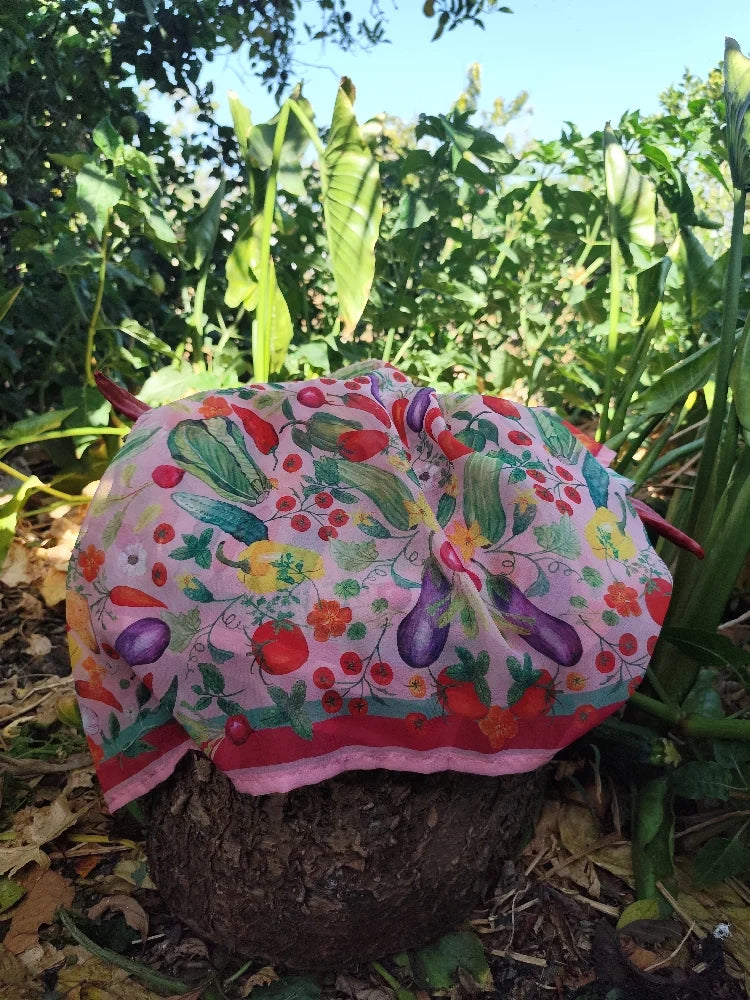 Pañuelo MAXI huerto frutas y verduras
