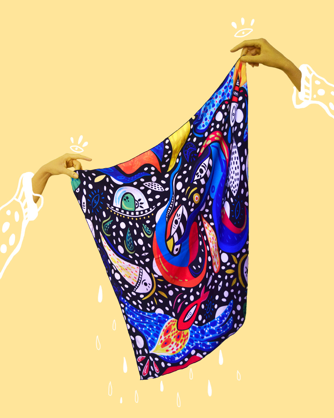 Pañuelo Universo (Azul) - Tribu