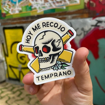 Pegatinas Hoy me recojo temprano, ojo cuidao y pal vermú