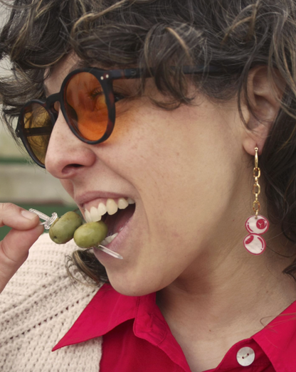 Pendientes pincho aceitunas