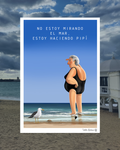 Lámina Abuela - No estoy mirando al mar, estoy haciendo pipí