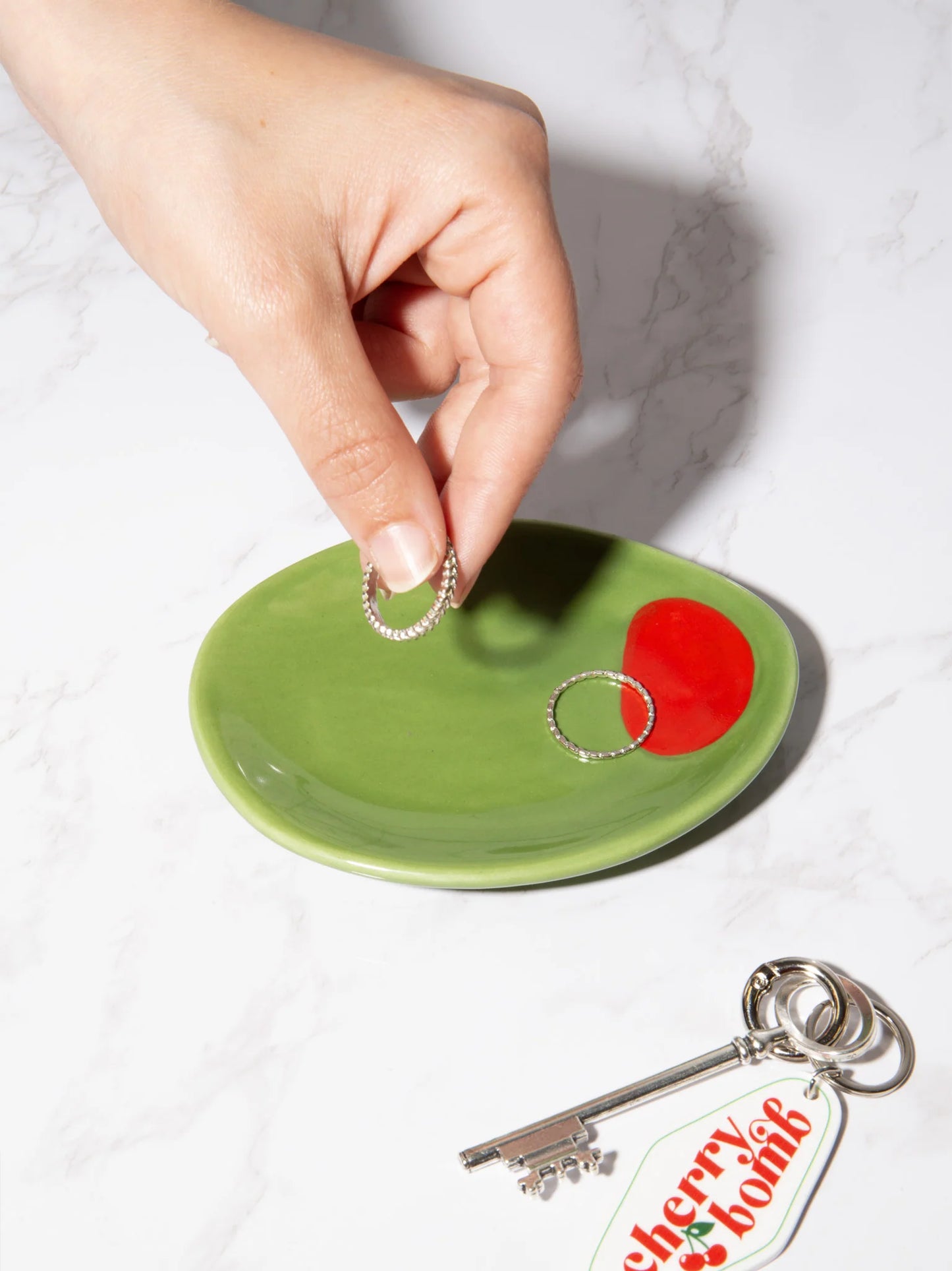 Mini plato aceituna cerámica