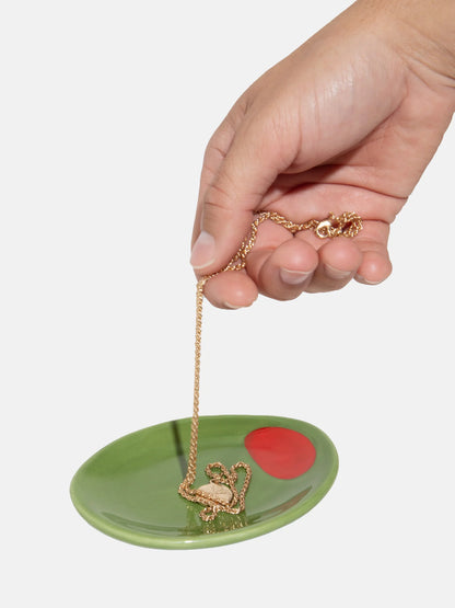 Mini plato aceituna cerámica