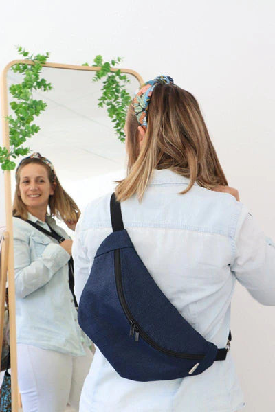 Riñonera bandolera Azul Vaquera