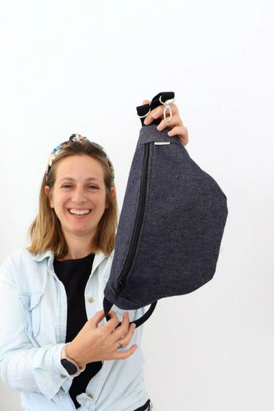 Riñonera bandolera Negra Vaquera