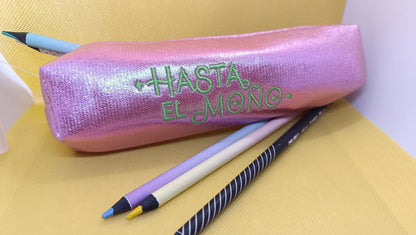Estuche bordado Hasta el moño