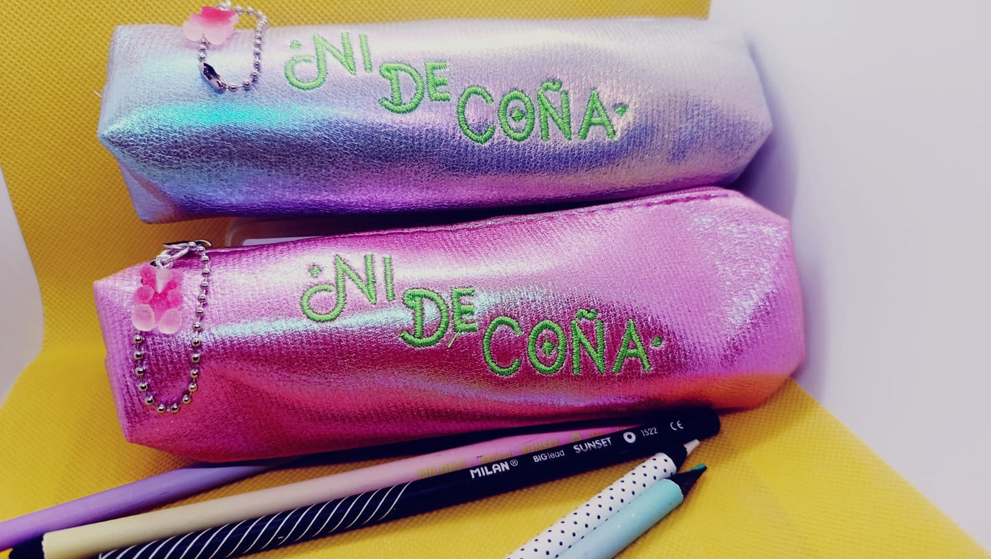 Estuche bordado Ni de coña
