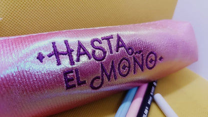 Estuche bordado Hasta el moño