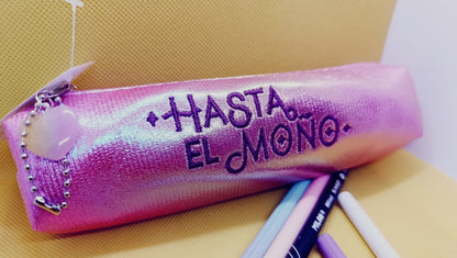 Estuche bordado Hasta el moño