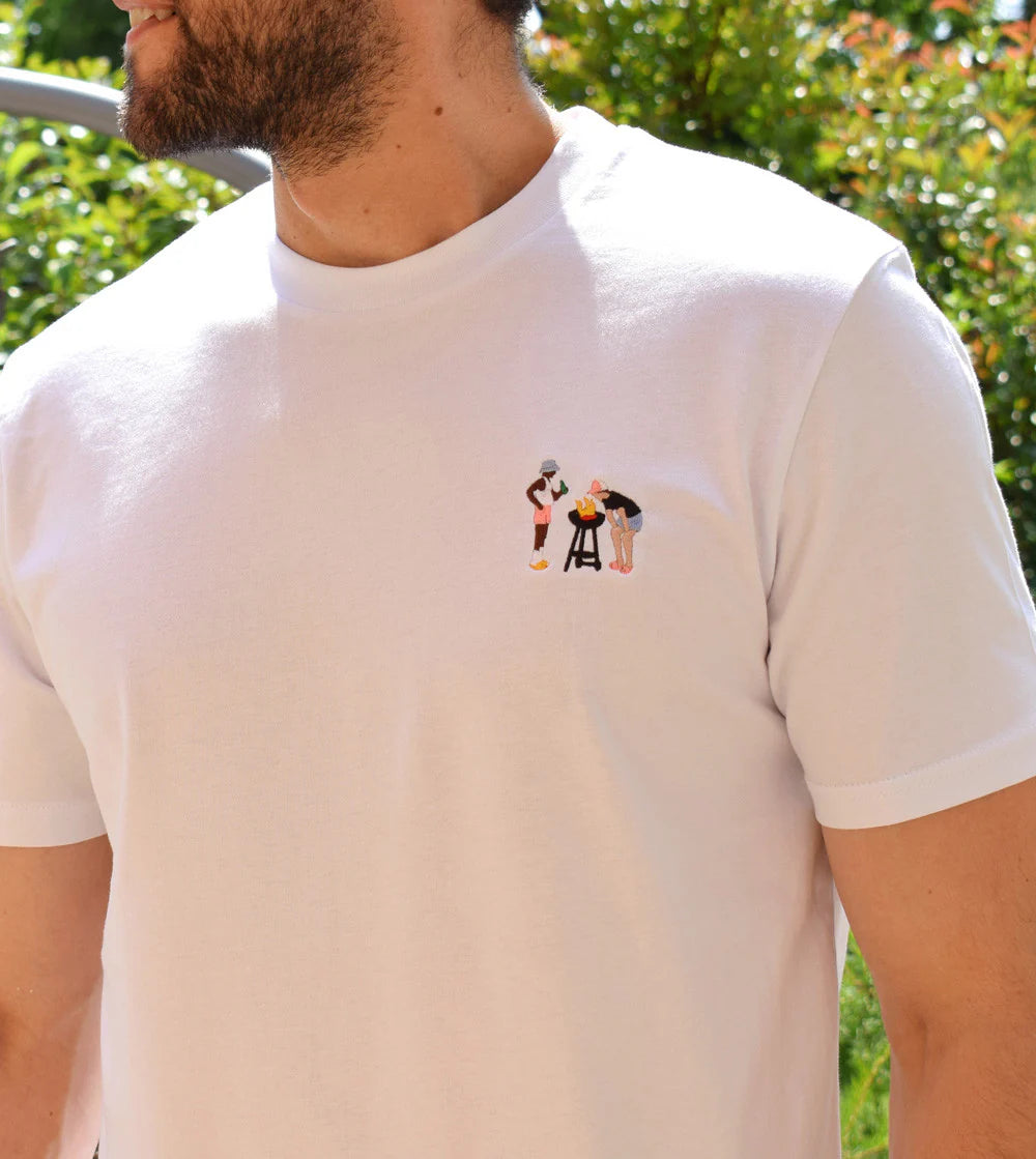 Camiseta bordada barbacoa