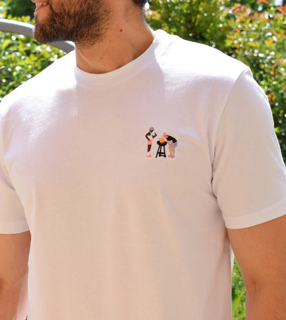 Camiseta bordada barbacoa