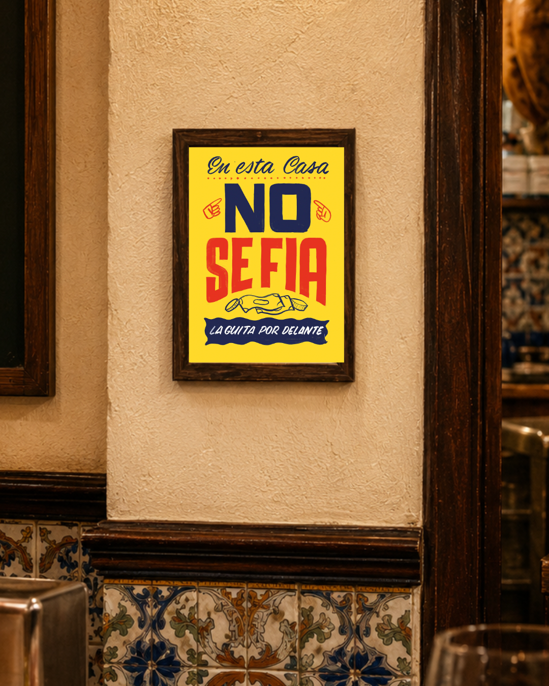 Lámina En esta casa no se fía