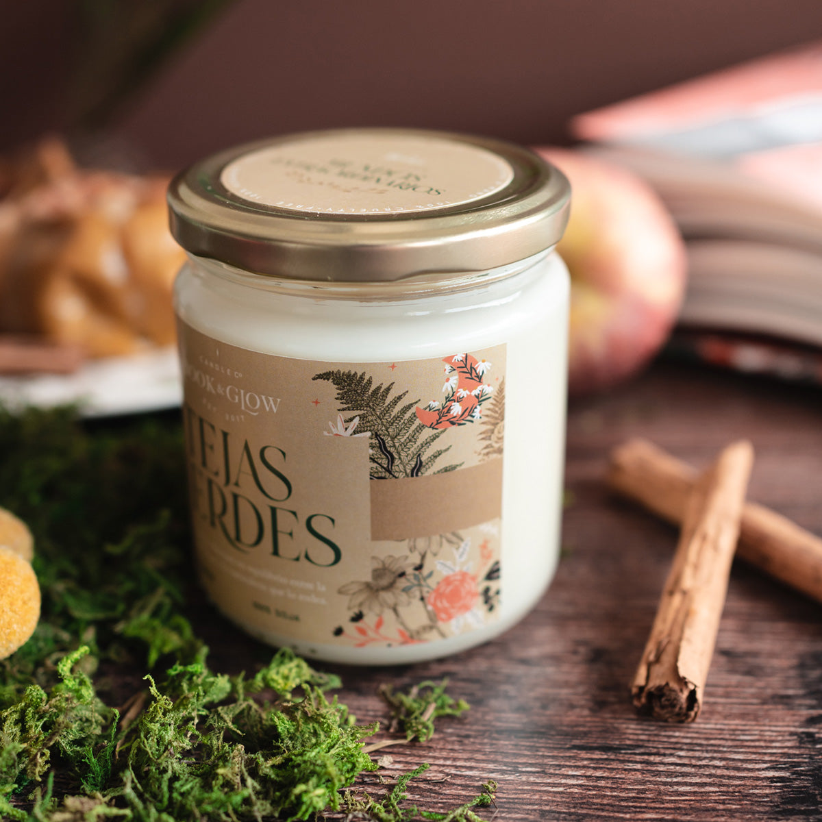 Vela artesana Tejas Verdes