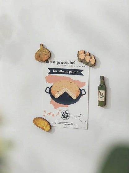 Recetas de imanes: Tortilla de patatas