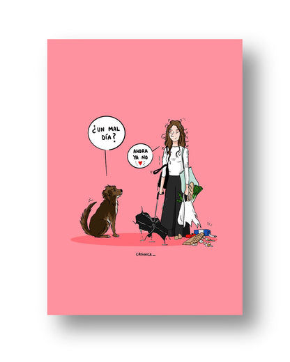 Lámina ¿Un mal día? Ahora ya no